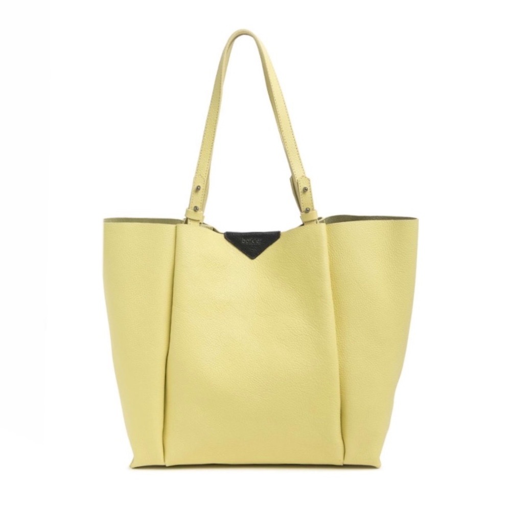 Botkier Yellow Leather Tote Bag